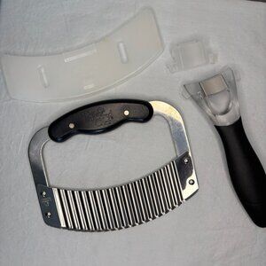 PAMPERED CHEF #1114 Kernal Cutter & 1063 Crinkle Cutter Meal Prep Healthy Chef